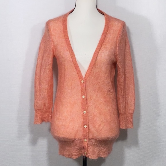 J. Crew Sweaters J Crew Mohair Blend Open Stitch Cardigan Sweater M
